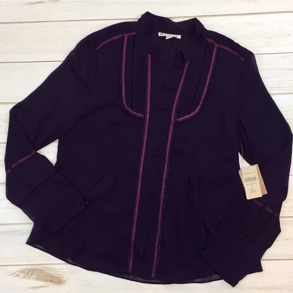 NWT Coldwater Creek long sleeve blouse top - Picture 2 of 8